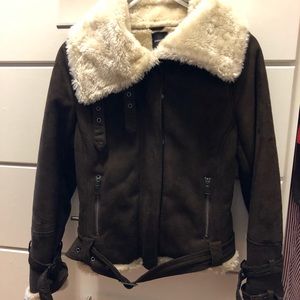 Used express jacket dark brown.